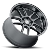 19x8.5 esr ap8 matte black w/ gloss black lip (flow form) 5x4.25/108 30mm (custom)