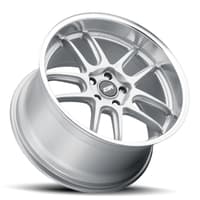 19x11 esr ap8 hyper silver w/ machined lip (flow form) (custom)