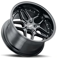 18x9.5 esr cs15 gloss black 5x100 22mm