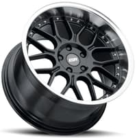 18x9.5 esr cs18 gloss black machined lip (custom) 5x4.25/108 22mm