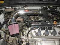 injen 01-04 civic dx lx ex hx polished short ram intake is1565p