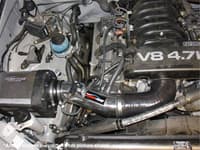 injen 05-06 tundra / sequoia 4.7l v8 w/ power box polished power-flow air intake system pf2019p