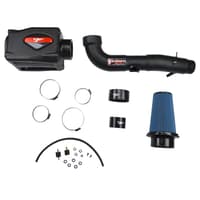injen 06-09 fj 4.0l v6 w/ power box wrinkle black power-flow air intake system pf2057wb