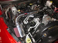 injen 05-10 dakota / 06-10 raider 4.7l v8 power-flow (incl. diamond plate heat shield) polished powe pf1800p