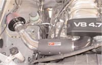 injen 00-04 tundra / sequoia 4.7l v8 & power shield only polished power-flow air intake system pf2018p