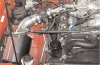 injen 96-98 4runner / tacoma 3.4l v6 only wrinkle black power-flow air intake system pf2050wb