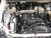 injen 04-06 colorado / canyon 3.5l 5 cyl. (incl. diamond plate heat shield) wrinkle black power-flow pf7022wb