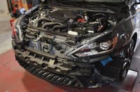 injen 17-19 nissan sentra 1.6l 4cyl turbo black cold air intake sp1971blk