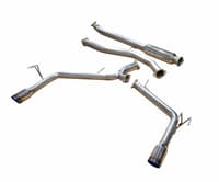 injen 16-20 honda civic 1.5l turbo 4cyl (sedan) 63mm ss cat-back exhaust w/ dual burnt titanium tips ses1572tt