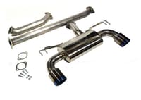 injen 08-15 mitsubishi evo x 2.0l 4cyl stainless steel cat-back exhaust ses1899cb