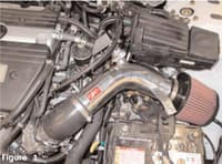 injen 03-07 honda accord 4cyl (lev motor only) black short ram intake is1680blk