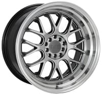 18x9.5 f1r f21 v2 hyper black w/ polish lip 5x100 5x4.5/114.3 35mm