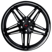 20x10 ferrada cm1 matte black w/ chrome lip 5x114.3 40mm (custom)