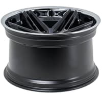 19x10.5 ferrada cm1 matte black w/ chrome lip 5x120 25mm (custom)