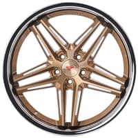 22x9 ferrada cm1 brushed cobre w/ chrome lip 5x120 30mm