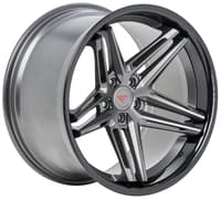 20x10.5 ferrada cm1 matte graphite w/ gloss black lip 5x112 25mm (custom)