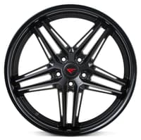 20x8.5 ferrada cm1 matte black w/ gloss black lip 5x120 30mm