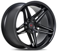 20x11.5 ferrada cm1 matte black w/ gloss black lip 5x4.5/114.3 15mm