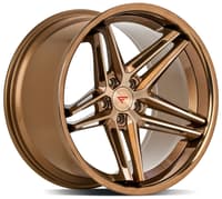 22x9.5 ferrada cm1 brushed cobre w/ polish bronze lip 5x115 12mm