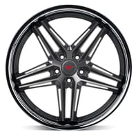 20x12 ferrada cm1 matte graphite w/ chrome lip 5x4.5/114.3 0mm