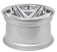 20x9 ferrada cm1 machined silver w/ chrome lip 5x4.5/114.3 25mm