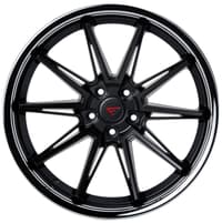 20x10.5 ferrada cm2 matte black w/ chrome lip 5x4.5/114.3 25mm (custom)