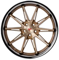 22x10.5 ferrada cm2 brushed cobre w/ chrome lip 5x120 40mm