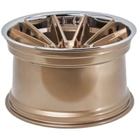 20x10 ferrada cm2 brushed cobre w/ chrome lip 5x115 13mm