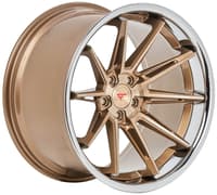 20x11 ferrada cm2 brushed cobre w/ chrome lip 5x112 45mm