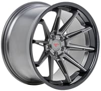 22x11 ferrada cm2 matte graphite w/ gloss black lip 5x115 20mm (custom)
