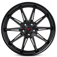 19x10.5 ferrada cm2 matte black w/ gloss black lip 5x112 45mm