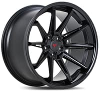 19x10.5 ferrada cm2 matte black w/ gloss black lip 5x112 45mm