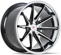 20x10.5 ferrada cm2 machine black w/ chrome lip 5x112 40mm