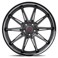 19x10.5 ferrada cm2 matte graphite w/ chrome lip 5x120 25mm