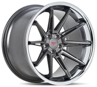 19x10.5 ferrada cm2 matte graphite w/ chrome lip 5x120 25mm