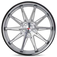 22x10.5 ferrada cm2 machined silver w/ chrome lip 5x112 40mm