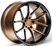 20x9 ferrada fr2 matte bronze w/ gloss black lip 5x120 35mm