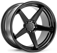 20x11.5 ferrada fr3 matte black w/ gloss black lip 5x115 28mm