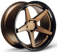 19x9.5 ferrada fr3 matte bronze w/ gloss black lip 5x112 30mm
