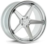 19x8.5 ferrada fr3 machine silver w/ chrome lip 5x120 33mm