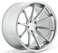 19x9.5 ferrada fr4 machine silver w/ chrome lip 5x4.5/114.3 40mm