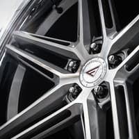 20x9 ferrada cm1 machined silver w/ chrome lip 5x4.5/114.3 25mm