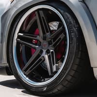 20x11.5 ferrada cm1 matte graphite w/ chrome lip 5x112 30mm