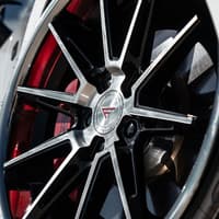20x10 ferrada cm2 machine black w/ chrome lip 5x112 45mm
