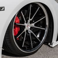 20x11 ferrada cm2 machine black w/ chrome lip 5x112 28mm