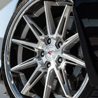 20x11 ferrada cm2 machined silver w/ chrome lip 5x112 28mm
