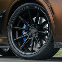 19x10.5 ferrada cm2 matte black w/ gloss black lip 5x4.5/114.3 25mm