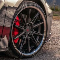 19x10.5 ferrada cm2 matte graphite w/ chrome lip 5x120 25mm