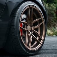 (clearance - no returns) 20x10.5 ferrada forge-8 fr5 matte bronze (rotary forged) 5x120 40mm