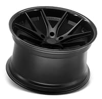 20x9 ferrada fr2 matte black w/ gloss black lip 5x112 23mm